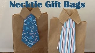 DIY Necktie Gift Bags [upl. by Zebulon82]