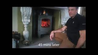 Charnwood Cove 2 Anthracite Burn Test [upl. by Cheke599]