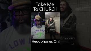 Harmonizing with Hozier in the Subway  Take Me to Church Cover [upl. by Anhoj]