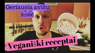 Veganiški receptai  Avižų košė  sveiki receptai  maistas [upl. by Meehsar]