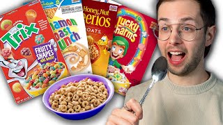 Zach Eats Every Cereal LIVE • The Belt [upl. by Drogin]