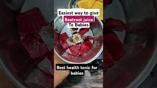 BEST HEALTH TONIC FOR 6M beetroot juice healthy baby 6monthold babyfood weightgainbabyfood [upl. by Nylhsa]