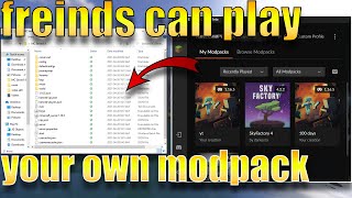 How To Share amp Play Your Custom Minecraft ModPack With your Friends [upl. by Mercedes958]