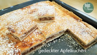 Apfelkuchen gedeckter Apfelkuchen [upl. by Eradis]