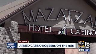 FBI Payson armed casino robbers on the run [upl. by Nnaillek]