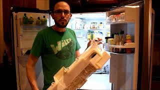 How to replace evaporator fan on a GE Cafe Series refrigerator [upl. by Genny]