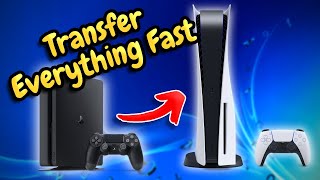 How To Transfer ALL DATA From PS4 To PS5 Games Saves DLC Trophies [upl. by Halika]