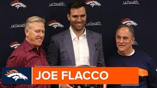 Joe Flacco Introductory Press Conference  Denver Broncos [upl. by Animaj424]