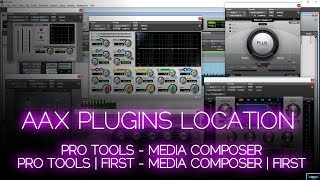 WHERE AAX PLUGINS ARE INSTALLED  PRO TOOLS MEDIA COMPOSER AND FIRST [upl. by Barrus]