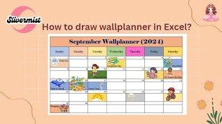 How to draw a wall planner in Excel [upl. by Brantley]