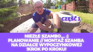 NIEZŁE SZAMBO  MONTAŻ SZAMBA BETONOWEGO NA DZIAŁCE  ILE KOSZTUJE [upl. by Reinert]