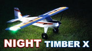 RC Plane with Incredible LED Lights  Eflite Night Timber X Night Flight  TheRcSaylors [upl. by Pence]