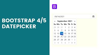 How to add Datepicker in Bootstrap 4 and 5 [upl. by Habas]