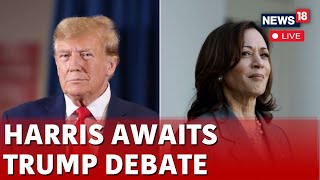 Kamala Harris Speech  Kamala Harris Challenges Trump For A Debate Live  Kamala Harris Live  N18G [upl. by Sirromal738]