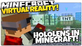 Holographic Minecraft Shown by Microsoft  IGN News [upl. by Sharleen592]