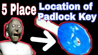 Location of padlock key in granny version 17How to find padlock key in granny game easily [upl. by Nelli]