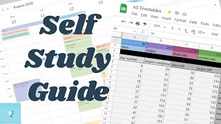 How To Schedule Self Studying  FREE TEMPLATE [upl. by Etteluap]