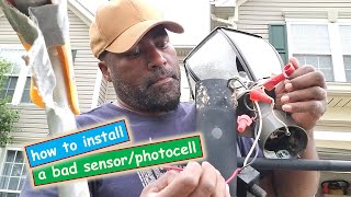 How To Install a Lamp Post Sensor Photocell [upl. by Blondie]