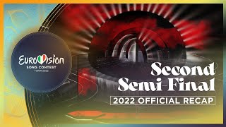 OFFICIAL RECAP Second SemiFinal Running Order  Eurovision Song Contest 2022 [upl. by Aneekat179]