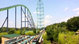 Kingda Ka  456ft  128mph Roller Coaster [upl. by Constantine]