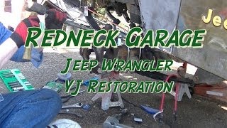 Jeep Wrangler YJ Front End Rebuild 1 w Ball Joints [upl. by Tad466]