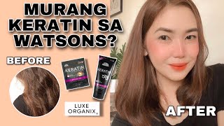 MURANG HAIR TREATMENT SA WATSONS Luxe Organix Keratin Treatment Review  Yvette Ramirez [upl. by Ellga]