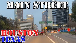 Main Street  Houstons LONGEST Street  Houston  Texas  4K Street Drive [upl. by Anitsrhc744]