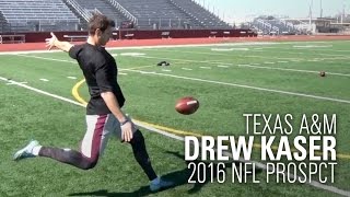 Drew Kaser  2016 NFL Drafted Punter  San Diego Chargers [upl. by Doti]