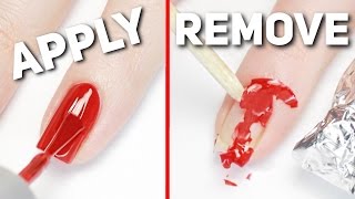 Apply amp Remove Gel Polish PERFECTLY At Home [upl. by Cahan]