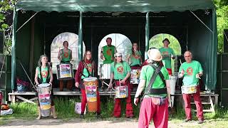 Xamba Percussion Trommeln Villa Wendland Kulturelle Landpartie 2023 [upl. by Ronna290]