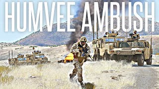 HUMVEE AMBUSH  ArmA 3 Milsim Operation [upl. by Adhern4]