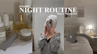 COLLEGE NIGHT ROUTINE realistic chill amp productive [upl. by Nerraj949]