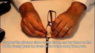 Narrow an Acetate TR90 or Plastic Frame That Is Too Wide Eyewear Repairs Made Easy [upl. by Jotham123]