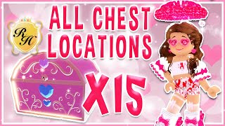 ALL CHEST LOCATIONS IN DIVINIA PARK ROYALE HIGH 15 CHESTS [upl. by Leihcim536]