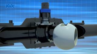 AVK PE Ball Valve WATER  Flushing system [upl. by Normie]