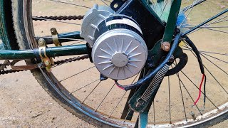 How to Make 30 KMh High Speed PMDC Motor Electric Bike [upl. by Ruberta]