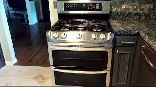 LG Gas Double Oven Range with ProBake Convection [upl. by Leafar]