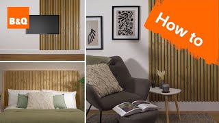 How to create slatted wall panelling [upl. by Knapp]