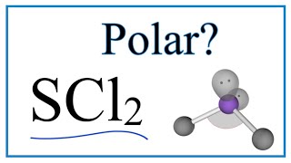 Is SCl2 Polar or NonPolar Sulfur dichloride [upl. by Nodle]