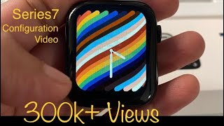 Series7 watch7 smartwatch configuration how to use phone call face download fitpro app [upl. by Camel]