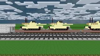 Freight Trains in Minecraft Animation [upl. by Anoj]