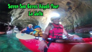 La Jolla Sea Cave Kayak Tour San Diego Seven Caves [upl. by Yelha]