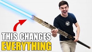 We BUILT a 4000° Lightsaber Staff ITS CORDLESS [upl. by Nnairrehs383]