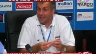 Zeljko Obradovic  Konferencija za stampu posle debakla i poraza od Francuza EP 2005 [upl. by Chris700]