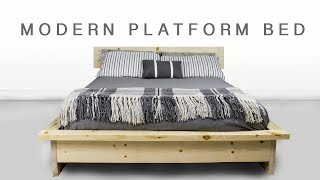 How To Make A DIY Modern Platform Bed  Shape And Explore [upl. by Belita]