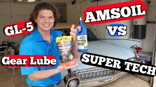 AMSOIL vs Super Tech GL5 Differential Fluid Cold Pour Test [upl. by Akenor]