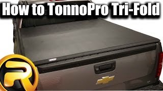 How to Install the TonnoPro TriFold Tonneau Cover [upl. by Ataynik]