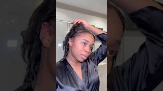 Retouching my Relaxed Hair ✨ relaxedhaircare relaxedhair relaxedhairjourney [upl. by Natie]