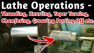 Lathe Machine Operations Turner Fitter Machinist ITI Poly BTech amp Mechanical Engineering Trades [upl. by Pam]