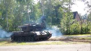 Flakpanzer quotGepardquot Leopard 1 in Action HD [upl. by Nnylirak]